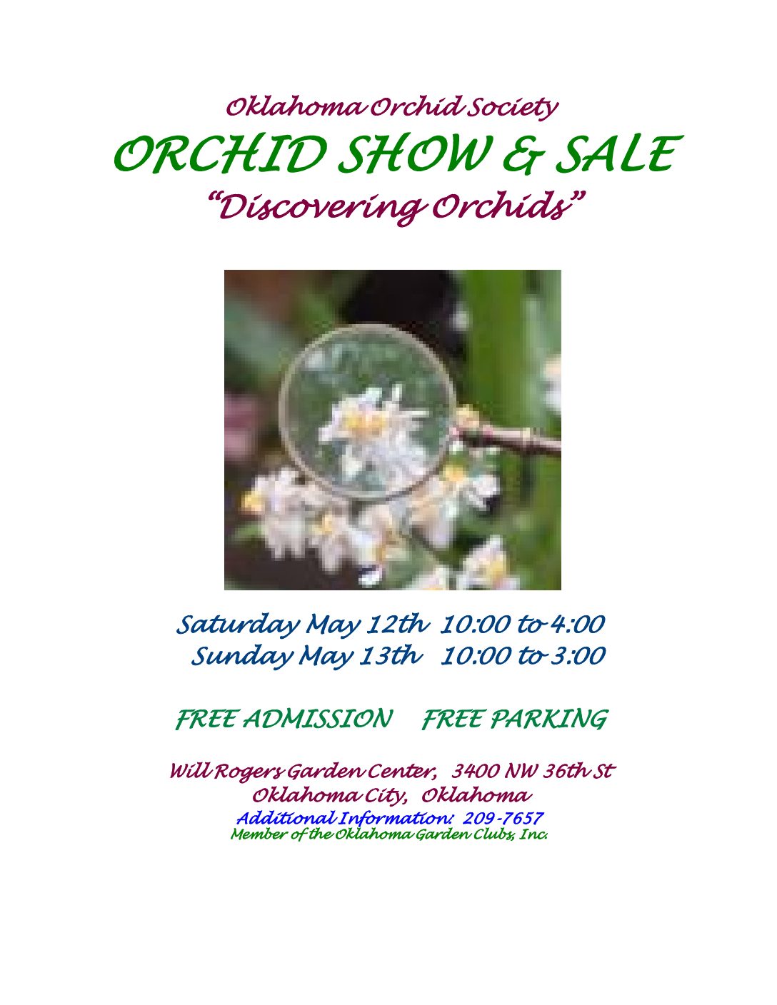 Kansas Orchid Society Fall Show