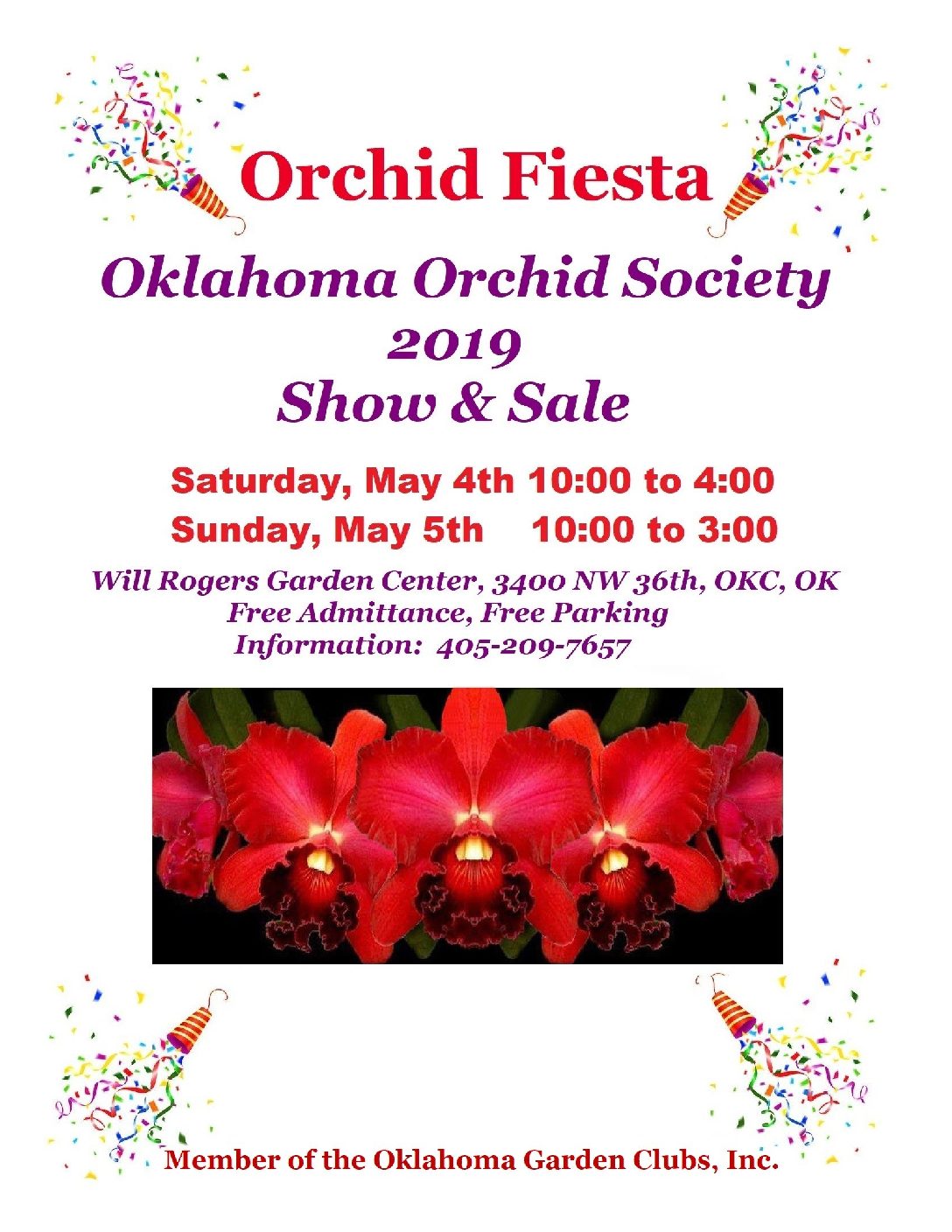 Acadian Orchid Society Show - Orchid Garden Party